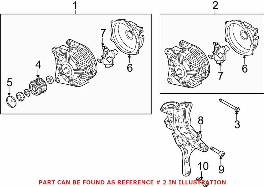 Audi VW Alternator 06K903023GX